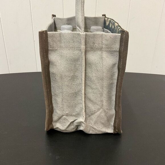 Brand New Clea Ray Canvas and Leather Wine Beer Drink Holder Holds 6 Bottles - Picture 8 of 9
